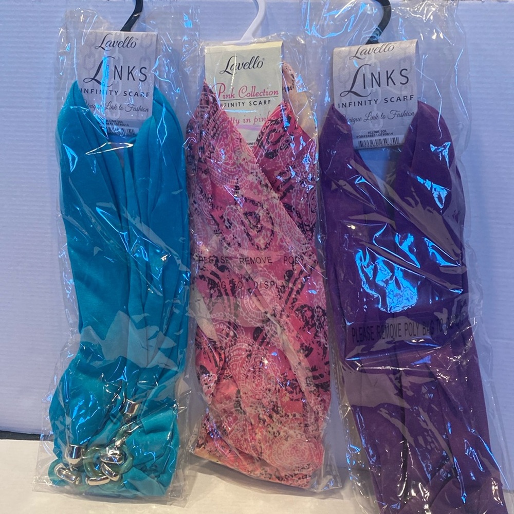NWT Bundle of 3 Infinity Scarves